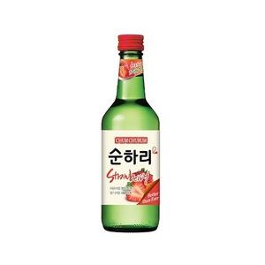 [롯데] 순하리 딸기 소주 soju 제조일: 2021.04.16